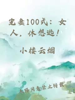 宠妻100式：女人，休想逃！